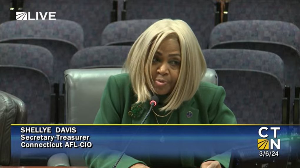 .@ShellyeDavis, who has worked as a #paraeducator for 33 years, testifies before the Education Committee on need for minimum salary for paras: 'They are tired of being ignored and dismissed, stressed out from not being supported and exhausted from working two or three jobs.'