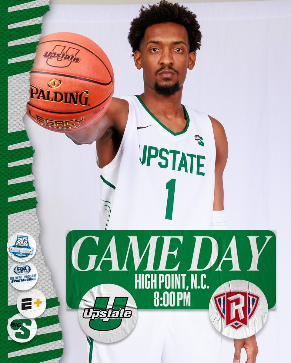 UpstateMBB's tweet photo. ⚔️ 𝑮𝑨𝑴𝑬 𝑫𝑨𝒀 ⚔️

The quest for a 2024 Hercules Tires Big South Basketball Championship begins today!

🆚 Radford
🕗 8:00 p.m. ET
📌 Qubein Center
📺 https://t.co/GeetXoOw3s
📻 https://t.co/o9MJb4JcMw
📊 https://t.co/Tno1kBcZFR
📰 https://t.co/nVy4mJbB1y

#SpartanArmy⚔️ https://t.co/2fCNXm9vuo
