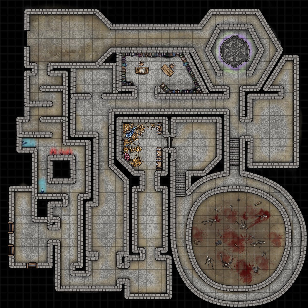 Ghastwood_niall's tweet image. Went into a bit of a #hyperfocus with @inkarnaterpg #DungeonMap #ttrpg #ttrpgcommunity #dnd #mapmaking #neurospicy🌶 #ADHD #WorkInProgress #ghastwood