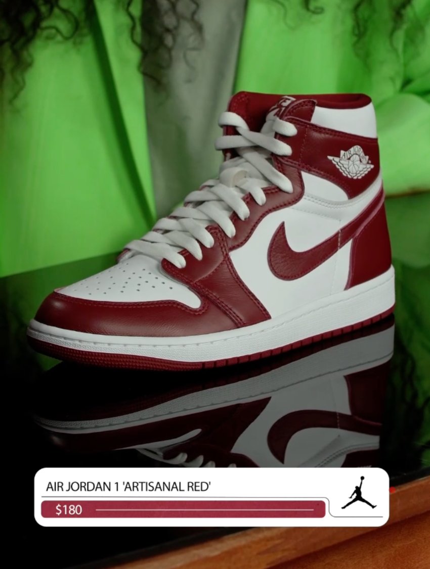 cupgetscake's tweet photo. RT @SOLELINKS: Air Jordan 1 Retro High OG 'Artisinal Red' https://t.co/fN16sTgi8e