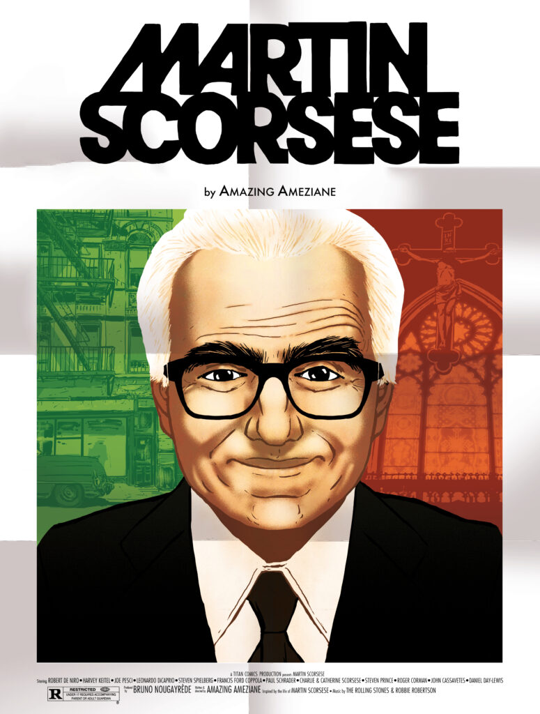 We have a first look at <a href="/ComicsTitan/">Titan Comics</a> and <a href="/Ameziane_one/">Amazing Améziane</a>'s upcoming 'Martin Scorsese' graphic novel: tinyurl.com/2c7c64hw
