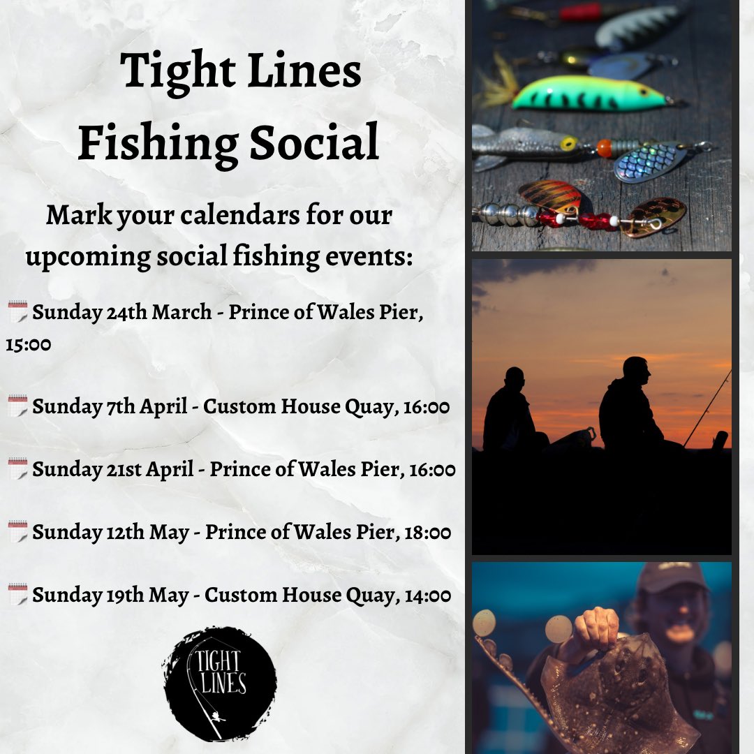 🎣🌊 Exciting news! Tight Lines is hosting more fishing fun in Falmouth! 🌟

Join us for free fishing with all equipment provided. Bring your own gear if you have it, and our coaches will assist you. 

Let's cast away worries and reel in the fun!

#tightlines #mentalhealth