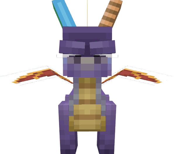 Salami_Dev's tweet photo. dont tell them that im working on making a playable spyro as a shitty little practice for java coding (trying to make the model as accurate to spyro 1 as possible, animations too! still WIP) https://t.co/9TACqKPsbK