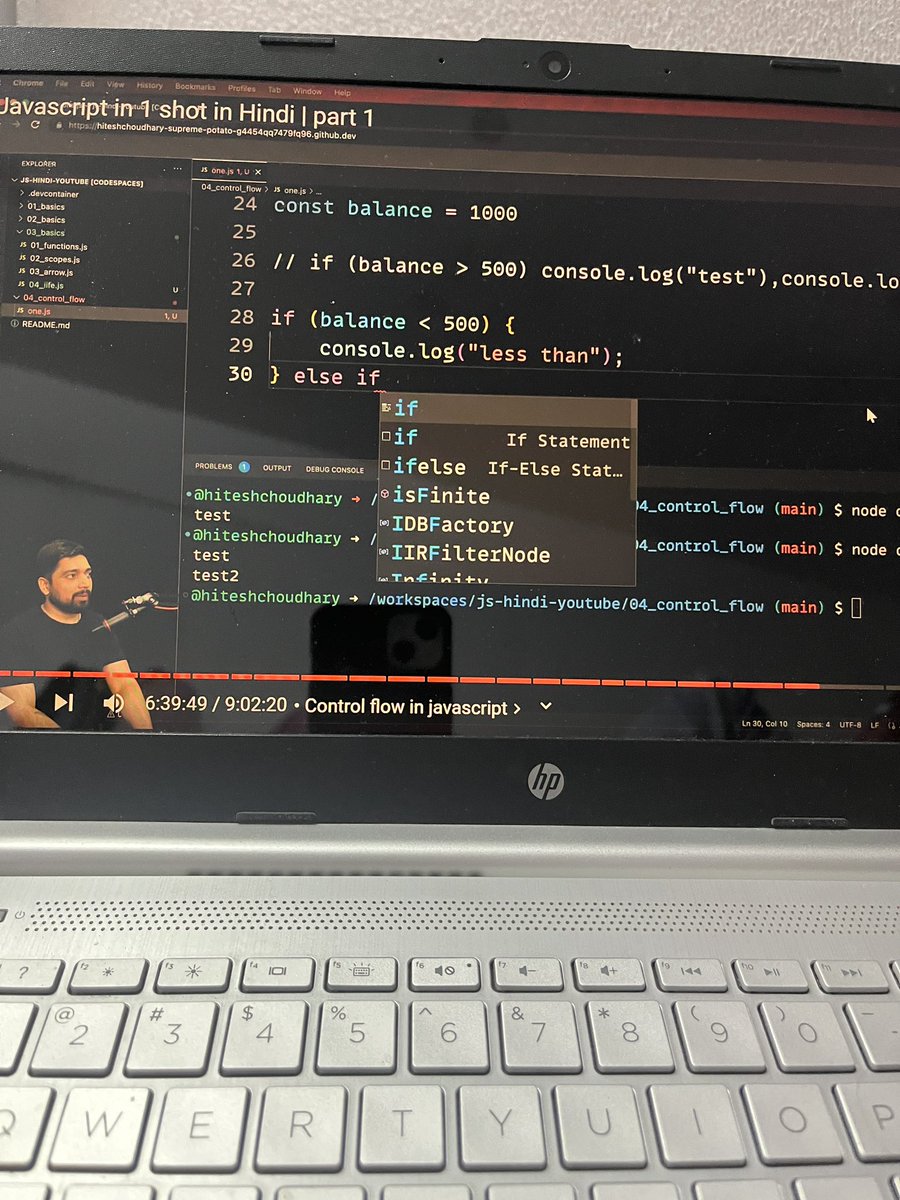 pranaykargam's tweet image. #day13 of #30daysCodingChallenge 🧑💻journey!!
🚀Learned about :
✨Control flow of Java Script ❤️
Control flow is the order in which statements are executed in a program.