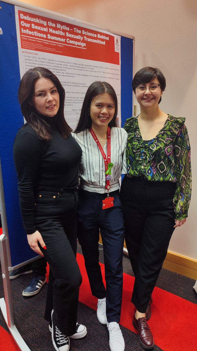 Thrilled to reconnect at <a href="/RCSI_Irl/">RCSI</a> Research Day! 
It was fantastic seeing our former summer student presenting her stellar work on the STIs campaign we ran last summer. Her dedication and hard work are truly inspiring.

 #Research #STIawareness