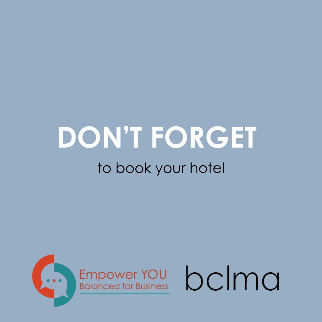 BCLMA's tweet image. Our BCLMA conference is only two months away and if you are interested in staying downtown during the conference we have a limited block of guest rooms being held until Tuesday, March 19, 2024 at the Pan Pacific Hotel