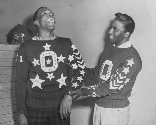 SuitUpVarsity's tweet photo. Folks who have followed this feed know I don't like to commit to superlatives, like the best ever, etc... But, there is no question that the greatest letter sweater in Nebraska history belonged to Omaha Central's Gale Sayers. https://t.co/RH2uyPgmkz