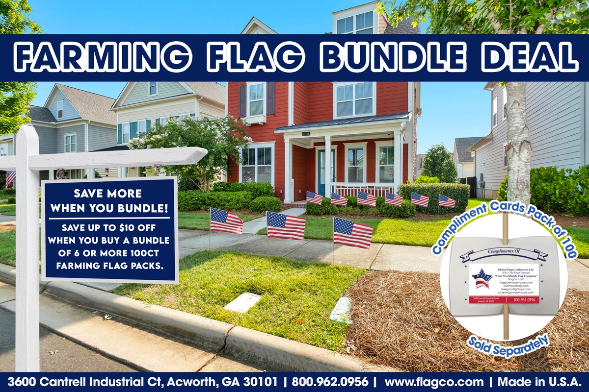 For those who missed our last sale, here's your second chance! Our newest sale is here! flagco.com/flags/us-flags…