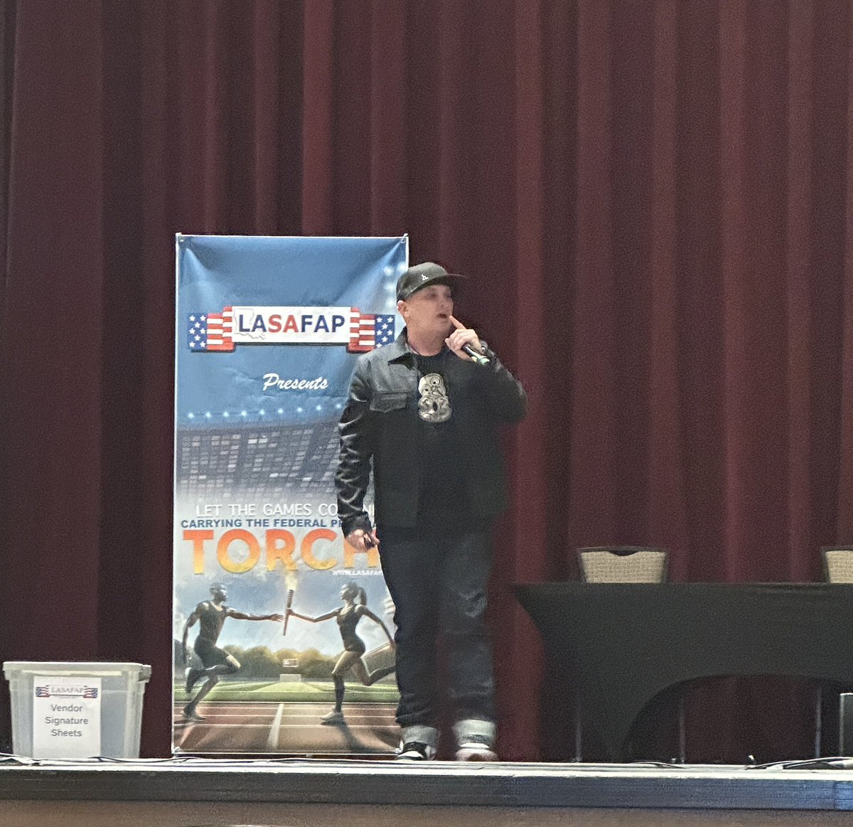 What a welcome to the 2024 Spring  @LASAFAP Conference <a href="/brewerhm/">Hamish Brewer</a> 👏🏽