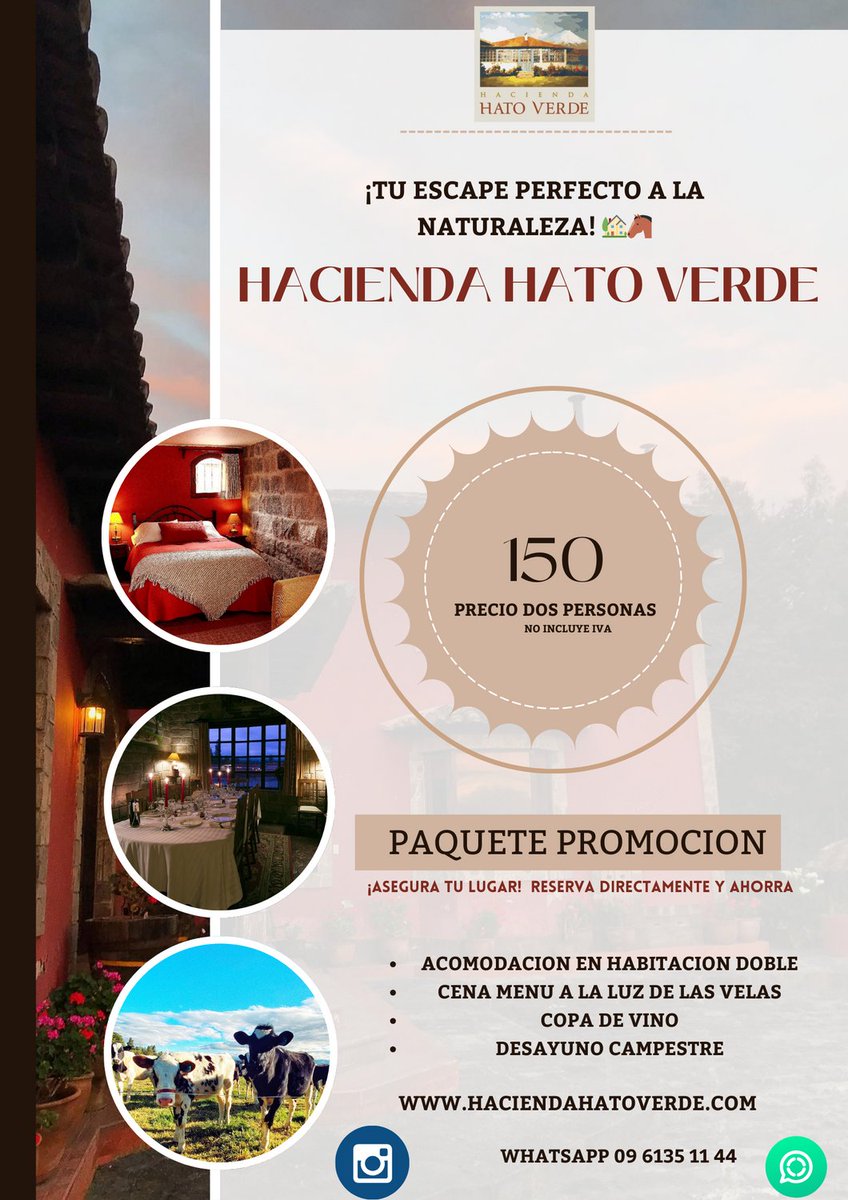 HatoVerdeFarm's tweet photo. Reserva directo en nuestra página WEB  y Descubre el Encanto Escondido de Hacienda Hato Verde https://t.co/NGhjWYhnxR