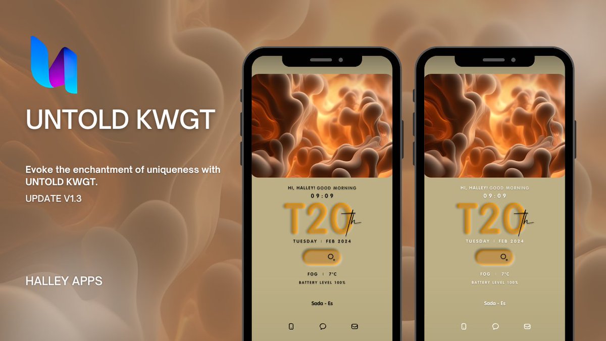 Halleyapps's tweet image. Untold Kwgt 
#untoldkwgt 

Please ❤️ and share! 

Get it here:
infohalley.gumroad.com/l/untoldkwgt 

#kwgt #widgetpack  #gumroad