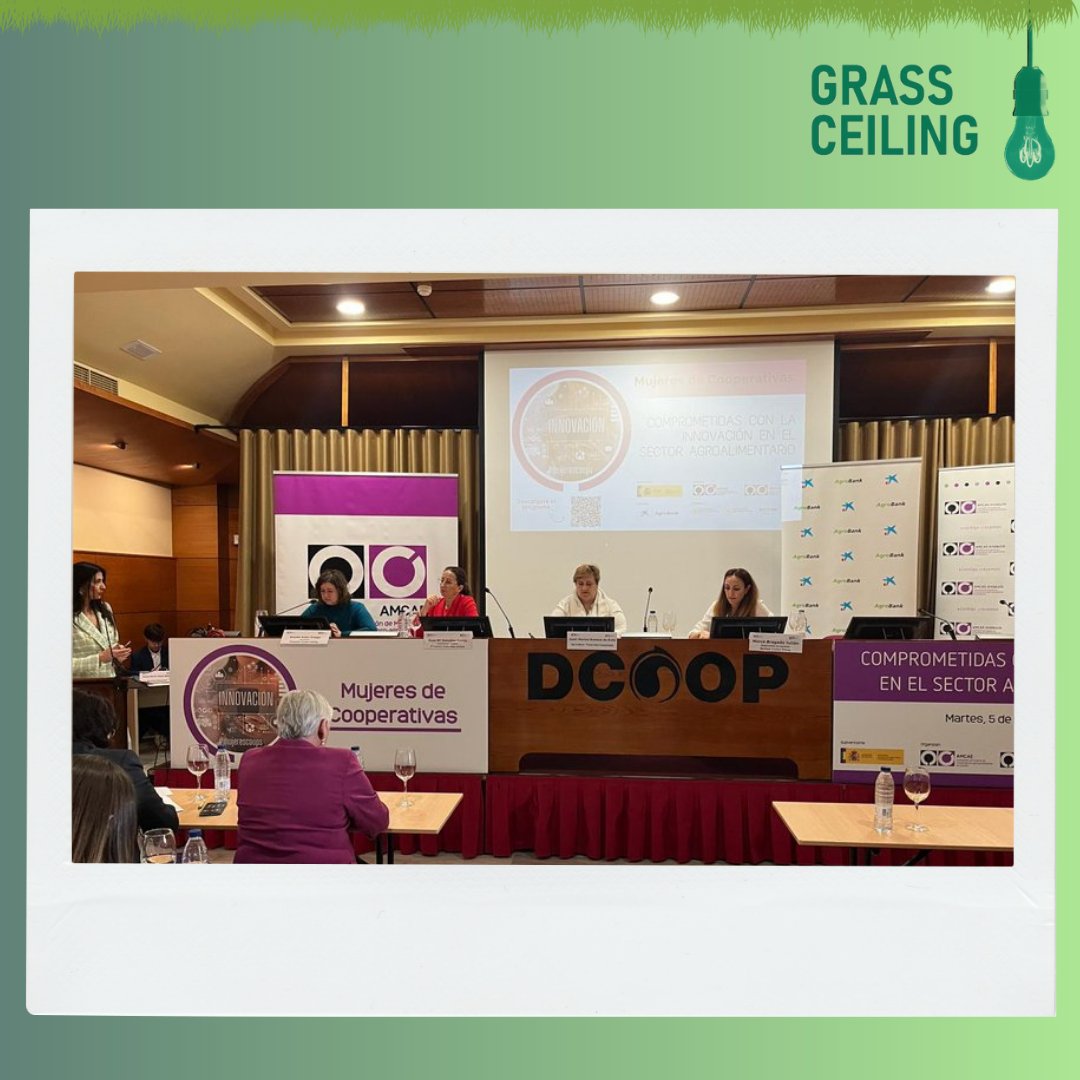 ⚡ GRASSCEILING was showcased at Spain’s national meeting of women working in cooperatives 👉 This year’s theme is #innovation as a key to #women's #entrepreneurship and leadership