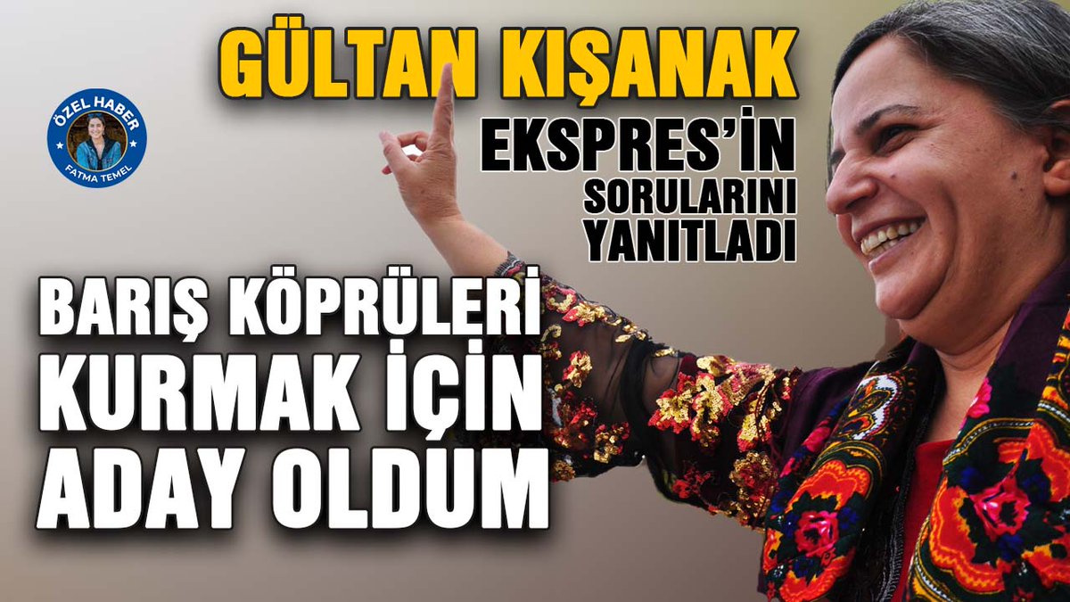 🔵“TOPLUMSAL BARIŞ KÖPRÜLERİ KURMAK İÇİN ADAYIM”

📍“HÜCREDE OLABİLİRİM AMA DIŞARIDA BİNLERCE GÜLTAN VAR”

📍“KAYYUM DARBESİ DEMOKRATİK İŞLEYİŞİ ORTADAN KALDIRDI”

📍“AMEDLİ KADINLAR BARIŞ MÜCADELESİNİN ÖNCÜSÜDÜR”

📍“TOPLUMSAL BARIŞ KÖPRÜLERİ KURMAK İÇİN ADAYIM”

📍“KAYBEDECEK