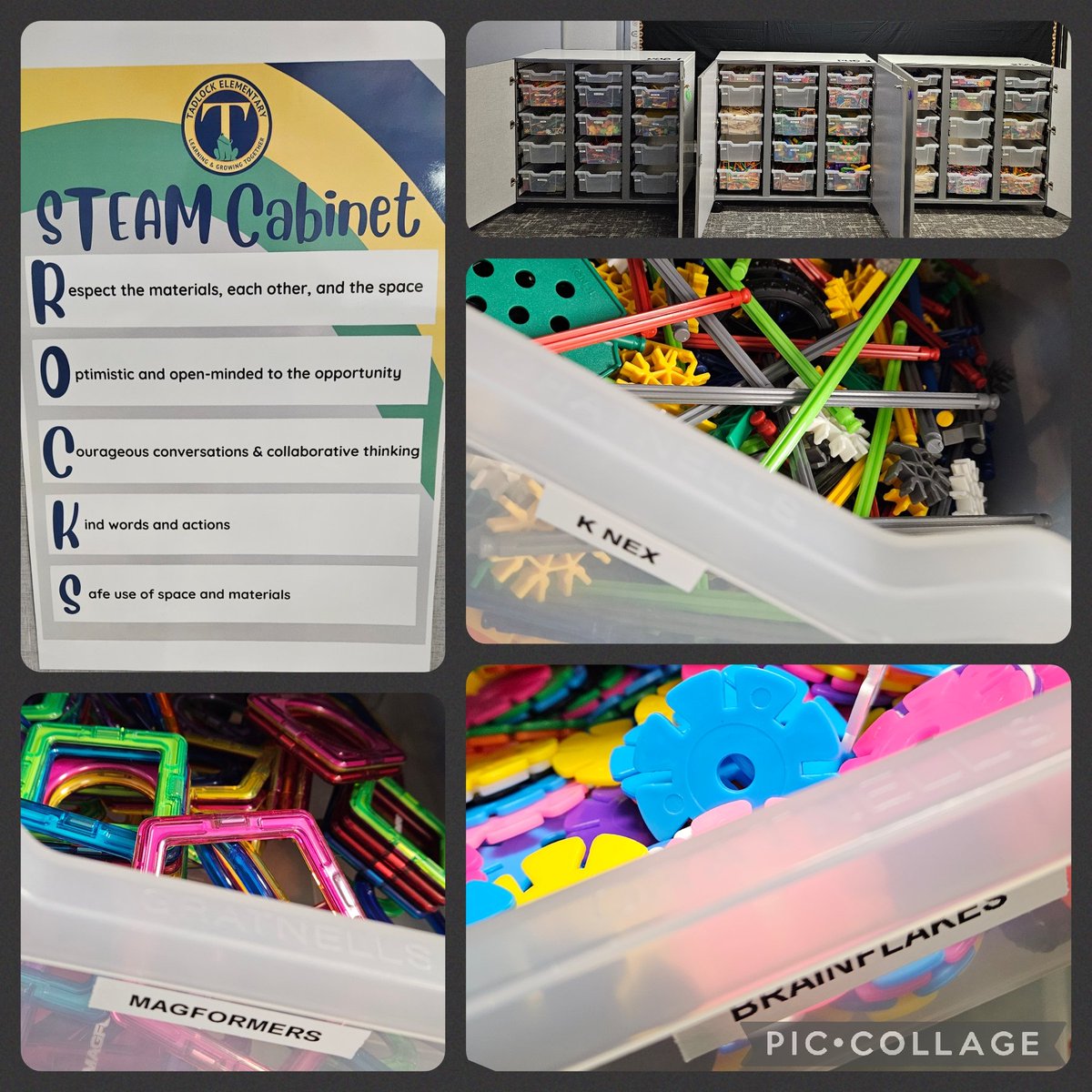 The Ss <a href="/TadlockElem/">TadlockElem</a> are going to be so excited to use the additional #STEAM materials &amp; cabinets! A special thank you to our PTA for purchasing everything and the #FutureReady Committee for  collaborating to make this happen! 🎉🐸  #ourFISDstory #TadlockRocks