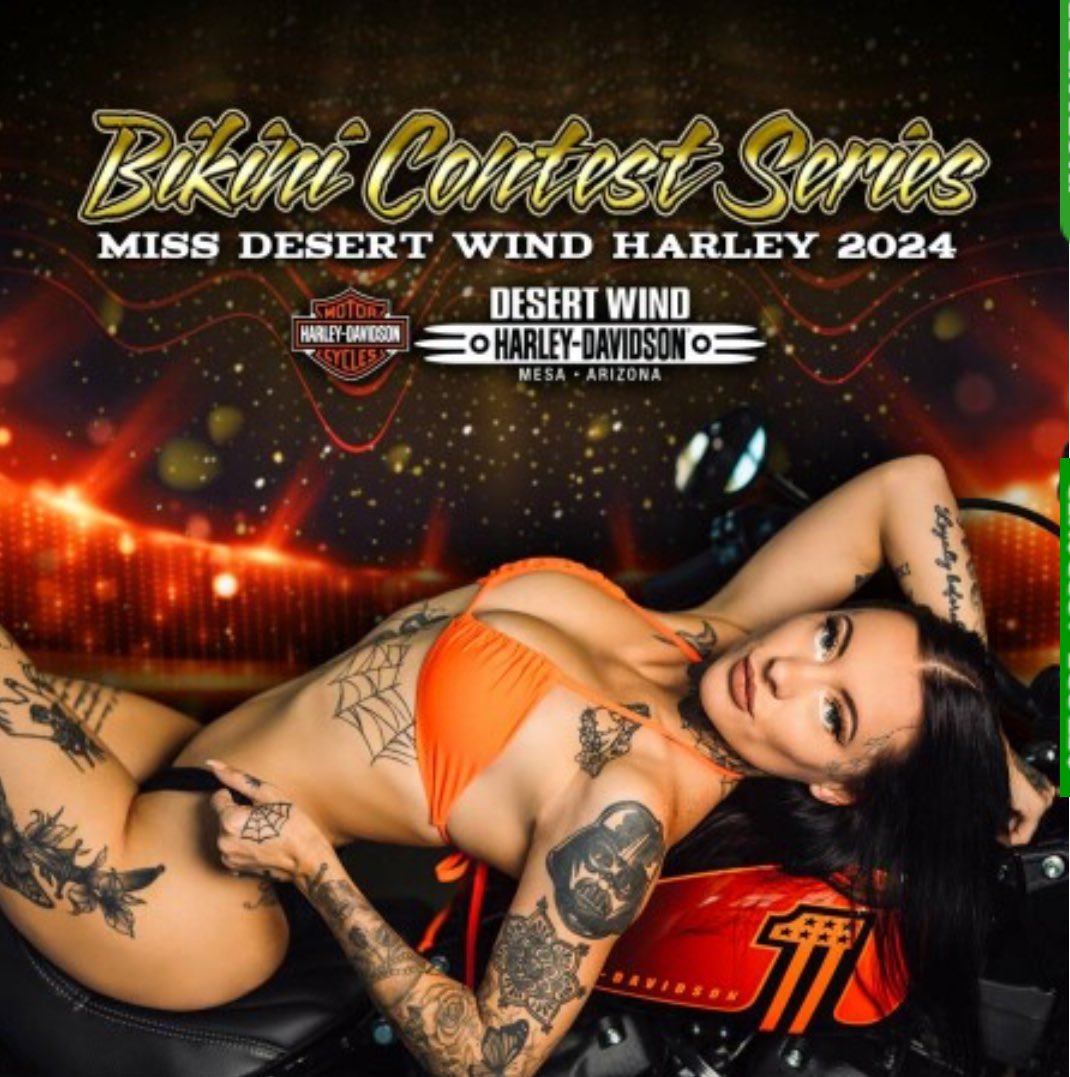 cheyenne_gray95's tweet photo. Come cheer me on 3/15 π₯π₯π₯
https://t.co/0iaconbIwt
#motorcycleculture #bikerbabe #bikinicompetitor #azmodel #azevents #motorcyclelife #HarleyDavidson #desertwind https://t.co/YRXUxqFIkE