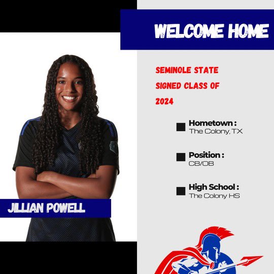 Seminole State College Women's Soccer (@ssctrojanswsoc) on Twitter photo 🚨Welcome Jillian Powell to the Trojan Family!!! <a href="/JillianPowell22/">Jillian Powell</a>
Signed!!!
The Colony HS - Sting NL/RL ➡️ SSC
#FAFO
#TrojanFamily 🚨Welcome Jillian Powell to the Trojan Family!!! <a href="/JillianPowell22/">Jillian Powell</a>
Signed!!!
The Colony HS - Sting NL/RL ➡️ SSC
#FAFO
#TrojanFamily