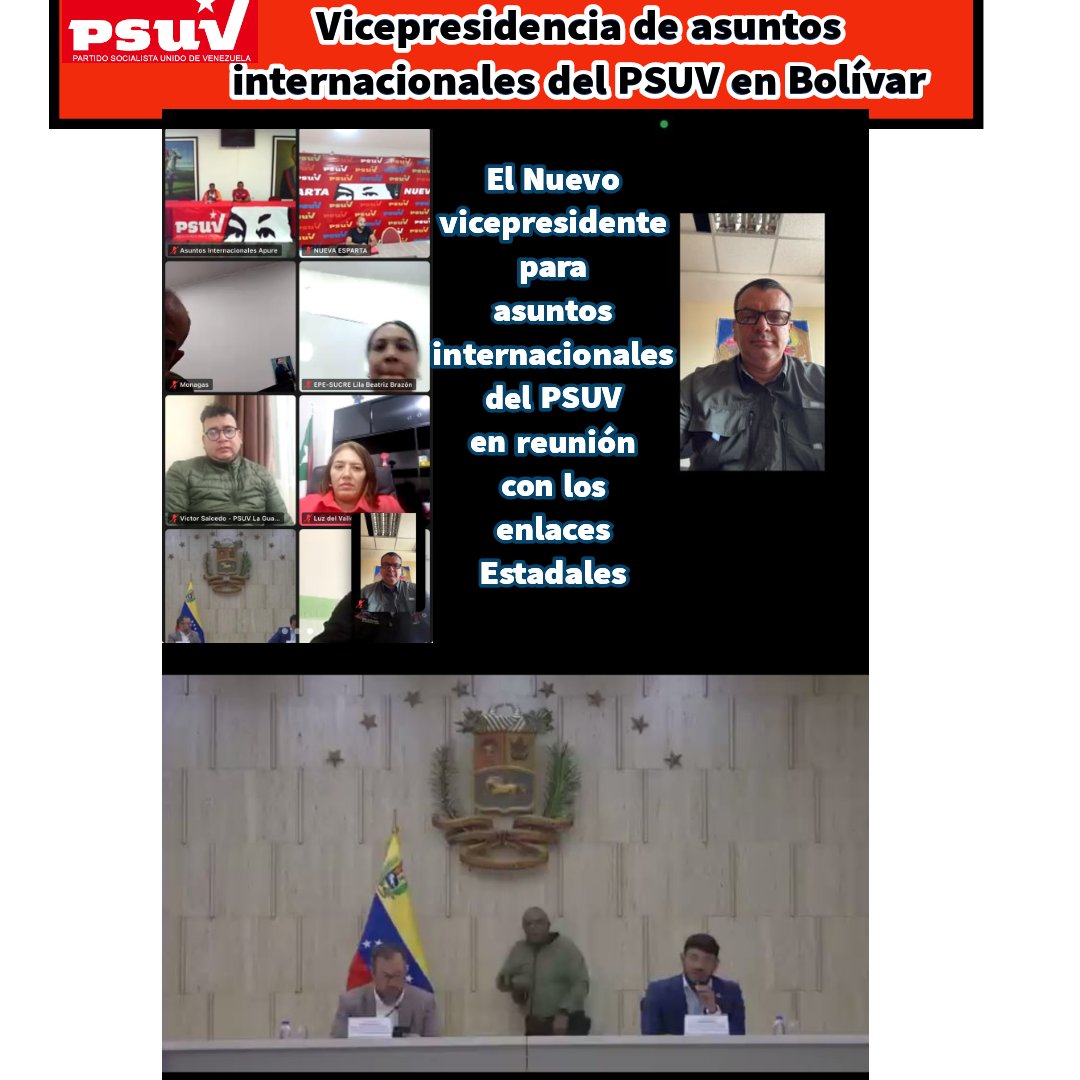 Nos reunimos con el nuevo vicepresidente de asuntos internacionales del PSUV a nivel nacional Rander Peña el cual nos generó líneas estratégicas para delinear el trabajo de cara a los múltiples retos que se vienen para nuestro proceso <a href="/NicolasMaduro/">Nicolás Maduro</a> <a href="/yvangil/">Yvan Gil</a> #NadieNosDetiene