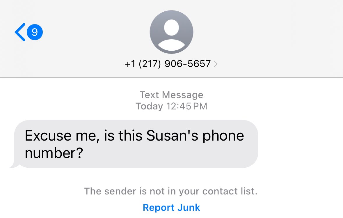 bencannatti's tweet image. What should I tell them about Susan? #spamtexts