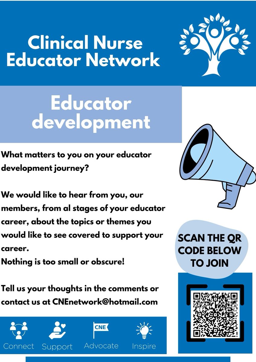 What could we do to support the continuous improvement and growth of nurse educators? Let us know your thoughts ⏬️ #CNEnetwork #Nursing #Nurses @KatTolfree @VandaCa16661543 @FinnTysoe @liavelvargas @White3Luke @ShikhaPDN @LizAllibone @FNightingaleF @FoNScharity @FabNHSStuff