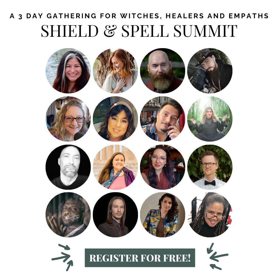 SHIELD AND SPELL A GATHERING FOR WITCHES, HEALERS & EMPATHS Join us for a powerful 3-day summit on Spiritual Protection and Defensive Magic. April 2nd to 4th, 2024 ivodominguezjr.krtra.com/t/cmTQADYjz0oQ