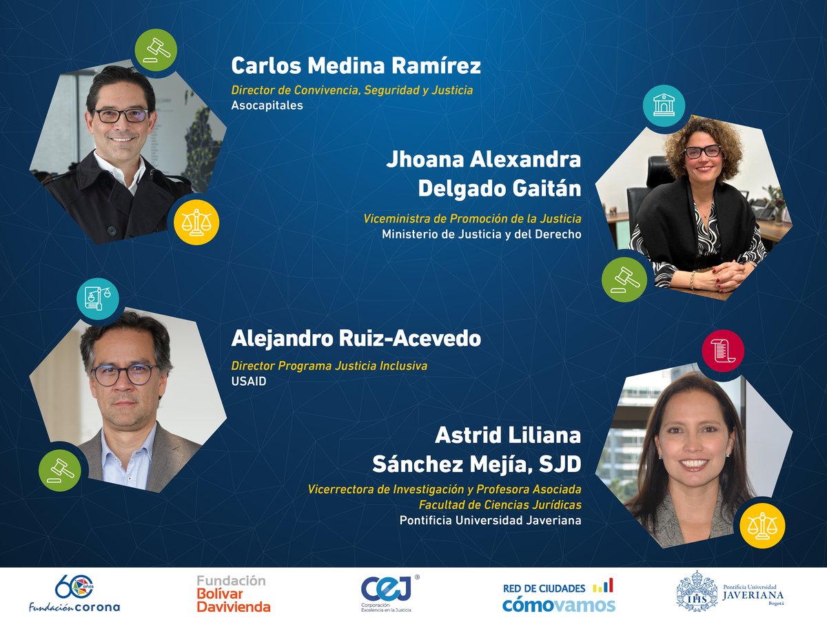 UniJaveriana's tweet photo. Acompáñanos a la presentación del Informe Justicia Cómo Vamos, para conocer el funcionamiento, la oferta y la percepción ciudadana del sistema de justicia en Colombia.
🗓️13 de marzo
⏰ 8 – 11 am
📍Auditorio Jaime Hoyos, S.J.
Inscripciones: https://t.co/G7ghoK3GA8 https://t.co/g06rN6Rt6Q