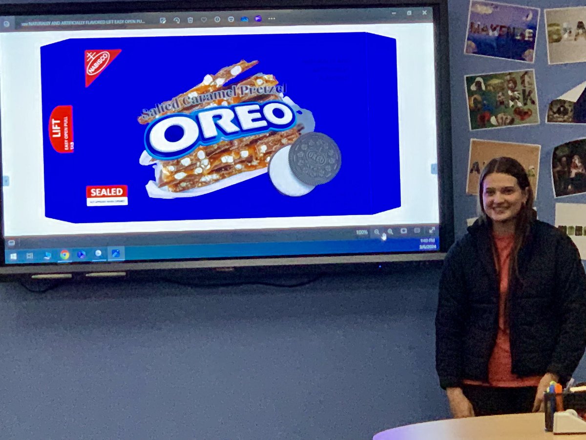 🎉 Did you know today, March 6, is National Oreo Day? Seniors in Mr. McClain's Marketing Program went beyond just enjoying Oreos – they delved into its rich history, studied marketing strategies, and created their own new creative flavors! #nationaloreoday #WeAreACTC