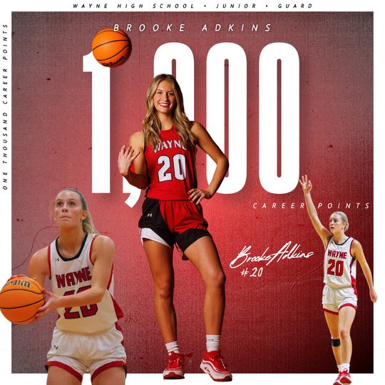 blessed to hit my 1000 points! grateful for my team for helping me achieve this.❤️ <a href="/WHS_girlsball/">Wayne High School Girl 2024-25</a> <a href="/Scottejohnson12/">Scott johnson</a>