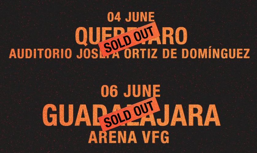 HyLSpain's tweet photo. Queretaro y Guadalajara SOLD OUT 🧡 #FIFTWT https://t.co/yPB1Mc2iKi