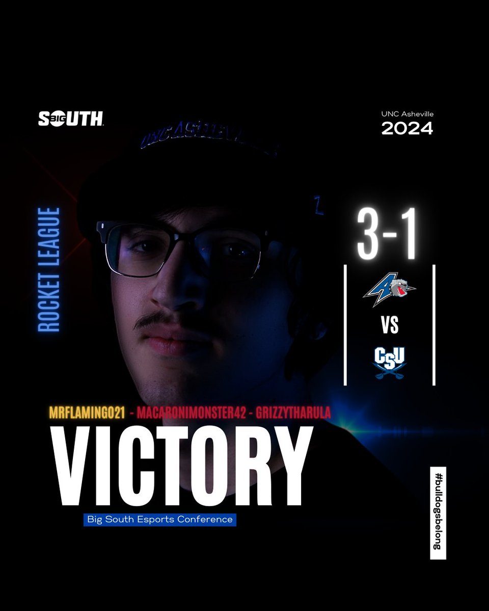 Victory! In our <a href="/BigSouthSports/">Big South Conference</a> Esports Conference over <a href="/csusports/">Charleston Southern Buccaneers</a> Esports