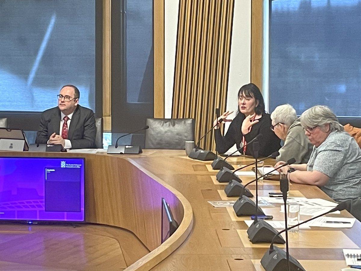 An excellent meeting today of @ScotParl Cross Party Group on #LearningDisability chaired by @PFOKane with Jeff Adamson, Sonya Bewsher and Assembly members speaking on social care charges and Jacqueline Campbell of @ScotGov on vital #LDANBill. Lots of actions to take forward!