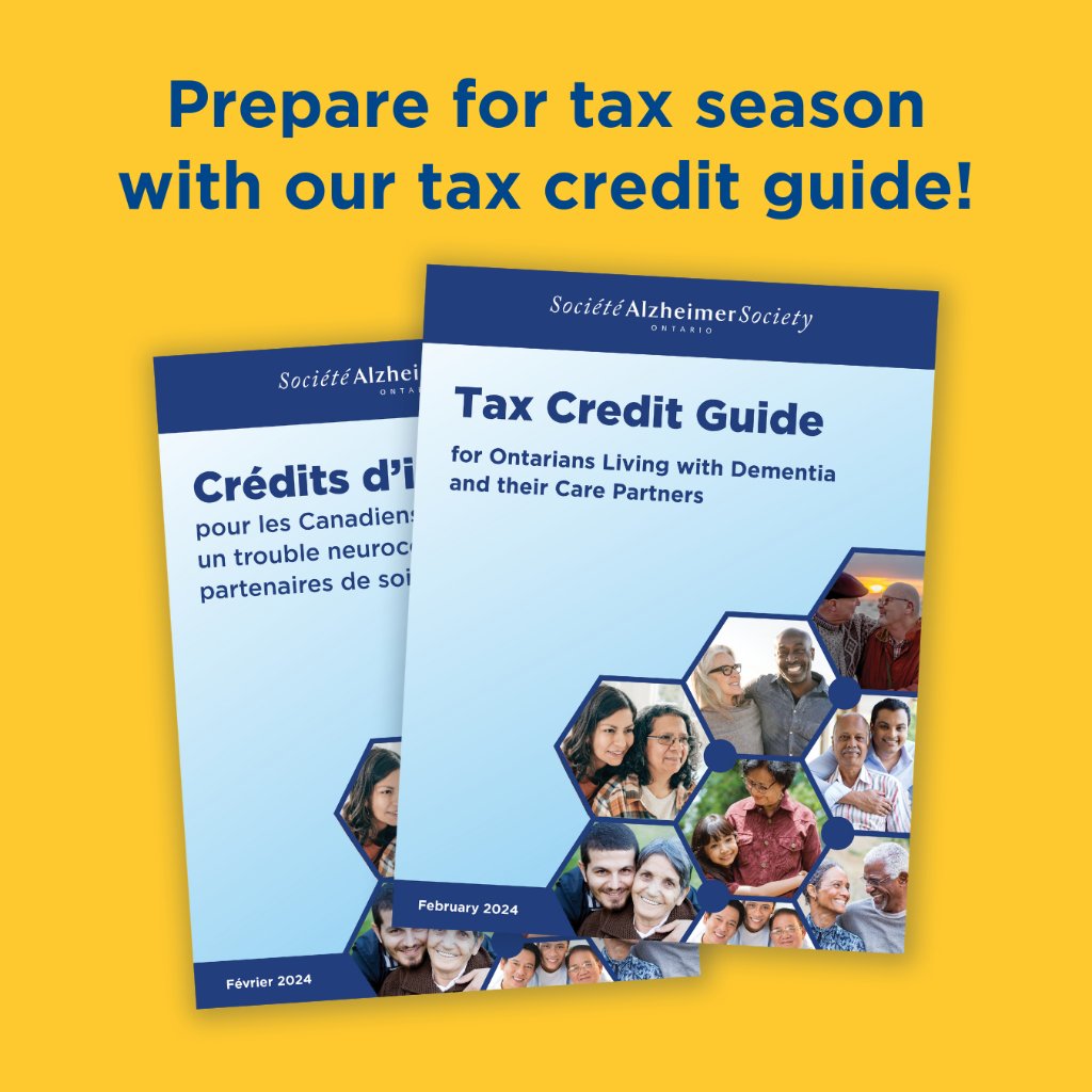 Our 2024 Tax Credit Guide is a guide for common tax credits and benefits that Canadian seniors, specifically those living with dementia and their care partners, may be eligible to claim. Read the guide here: bit.ly/3SMhGzx