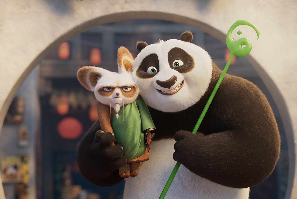 Dreamworks's tweet photo. Two tickets to inner peace please 🧘 #KungFuPanda 4 hits theaters Friday - get tickets now! https://t.co/4UMQTfEjBq