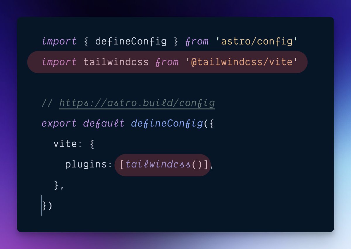 simonswiss's tweet image. ✨ Mini Tailwind CSS v4 demo ✨
Replacing the font size scale with @openprops' one.
This is the entire setup (using Tailwind in @astrodotbuild as a Vite plugin)