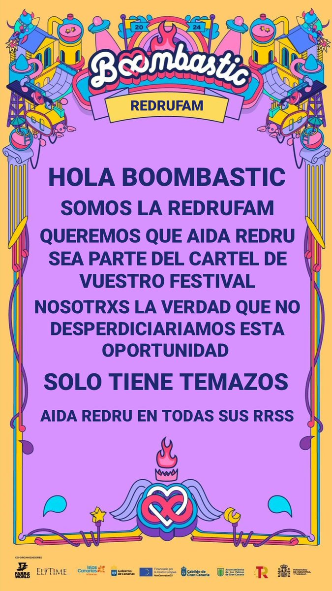 inacazalilla's tweet photo. @boombastic_fest x @Aidaredru_ https://t.co/0zNQcOPDQ9