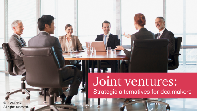 Joint ventures are becoming a more material alternative for capital allocation. Are they right for your business? pwc.to/3IpTHRX
