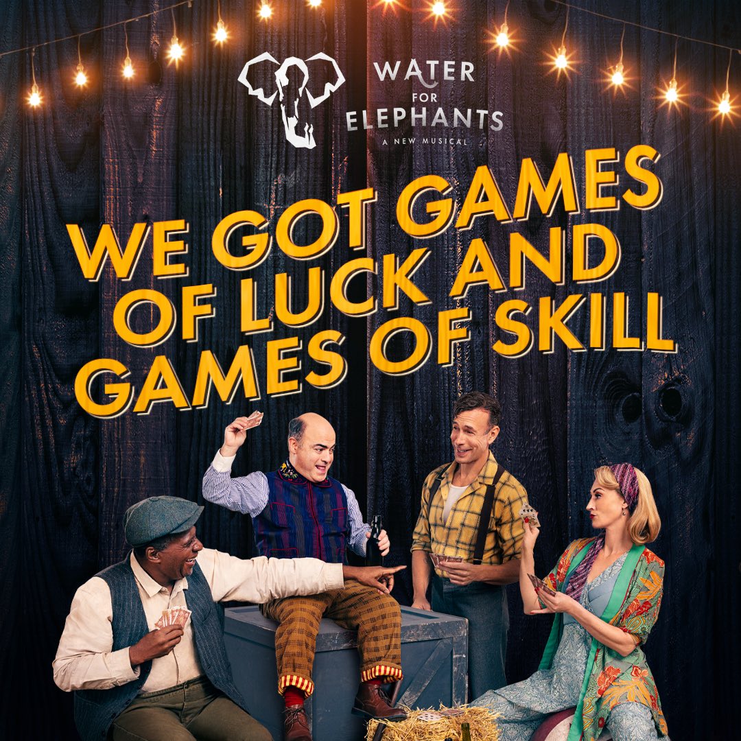 'Give the Wheel of Chance a Spin!' Don't forget tickets to #WaterForElephants on Broadway are also available via in-person rush and lottery 🎯 Visit WaterForElephants.com for more information