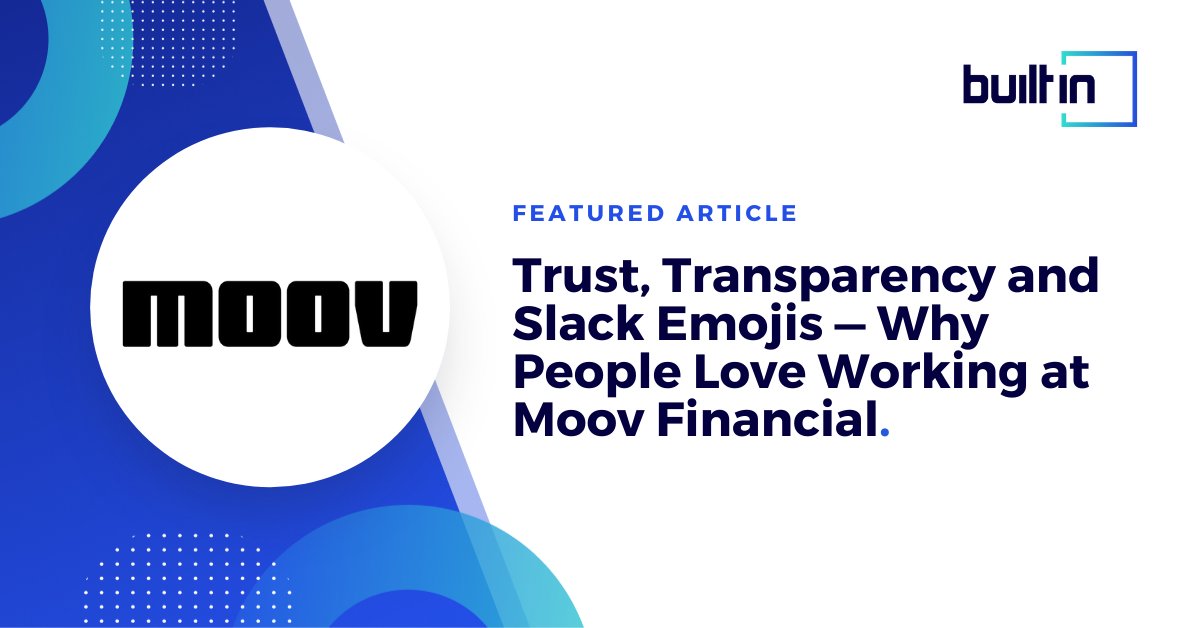 🤝 “Teamwork is essential for us to succeed. You’ll never hear someone say something is ‘not their problem.’” Three of Moov's employees talk about teamwork, trust, transparecy, and lots of other reasons they love where they work. 👉 loom.ly/RtFr7Gg
