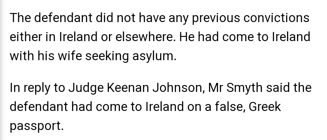 Mick_O_Keeffe's tweet photo. Albanian immigrant who claimed asylum in Ireland under a false passport is caught for drugs. 

I don't believe there's one legitimate asylum seeker in Ireland. 

#IrelandisFull https://t.co/5bYKoVxYzQ