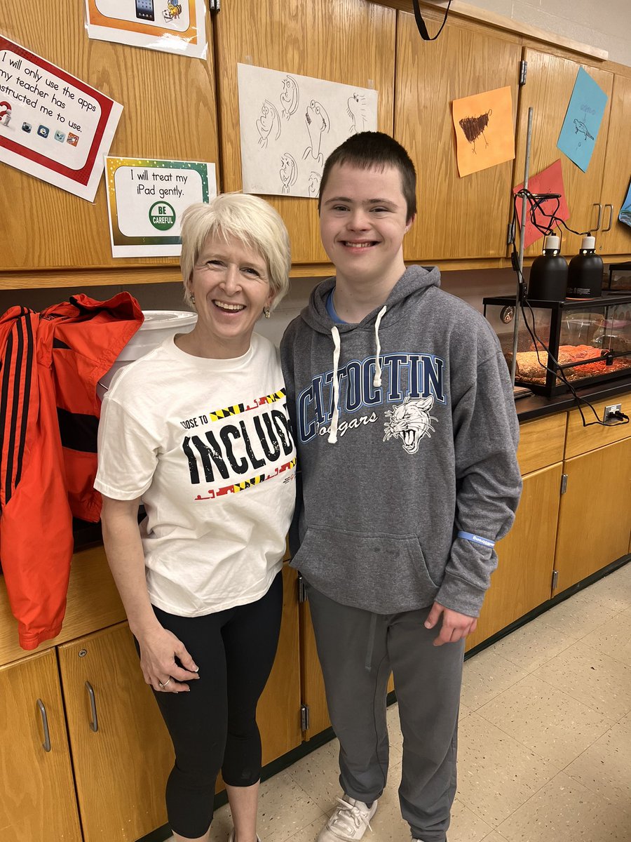 FCPSBurgessAPE's tweet photo. Celebrating #ExperienceinclusionMD today and every day in this amazing job as an adapted PE
Teacher! @FCPSAdaptedPE @FCPS_ElemHPE https://t.co/LsFBYaz6XN