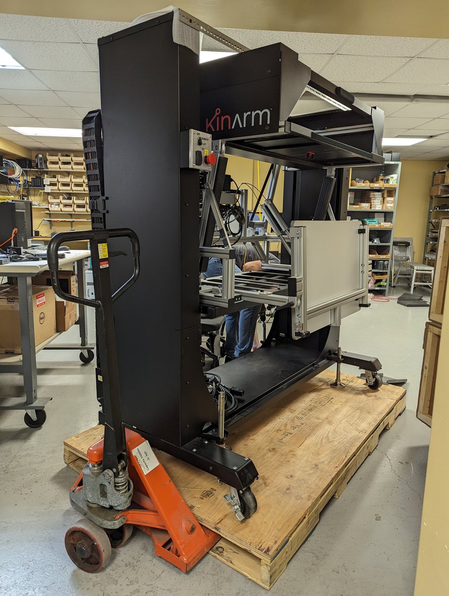 Another AHC Kinarm End-Point Lab is rolling off production. Second one this year! Been quite the push-up by the entire team. #changeisbad