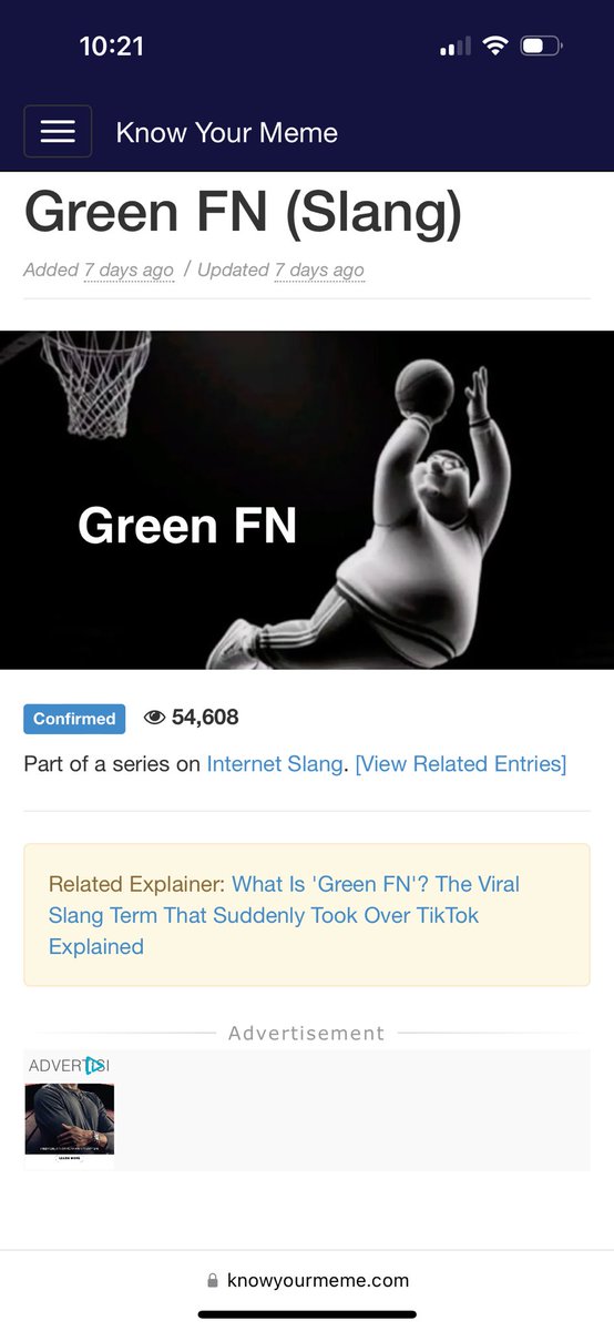 jake__boll's tweet photo. i have just found out that this random AI image I generated for a reply to a @midsmoker34 tweet of Peter Griffin getting up a cold ass fadeaway has become the face of the “green fn” meme lmfaooooo https://t.co/zY4MtpUo7g