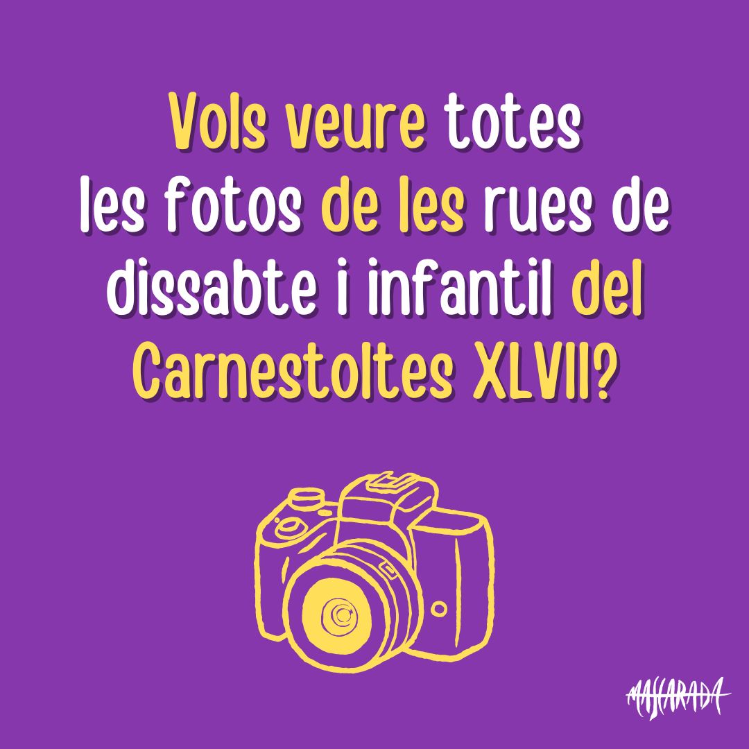 📸 Ja estan disponibles les fotos de les rues del #CarnestoltesXLVII

➡️ Rua de dissabte: drive.google.com/drive/folders/…

➡️ Rua Infantil: drive.google.com/drive/folders/…
