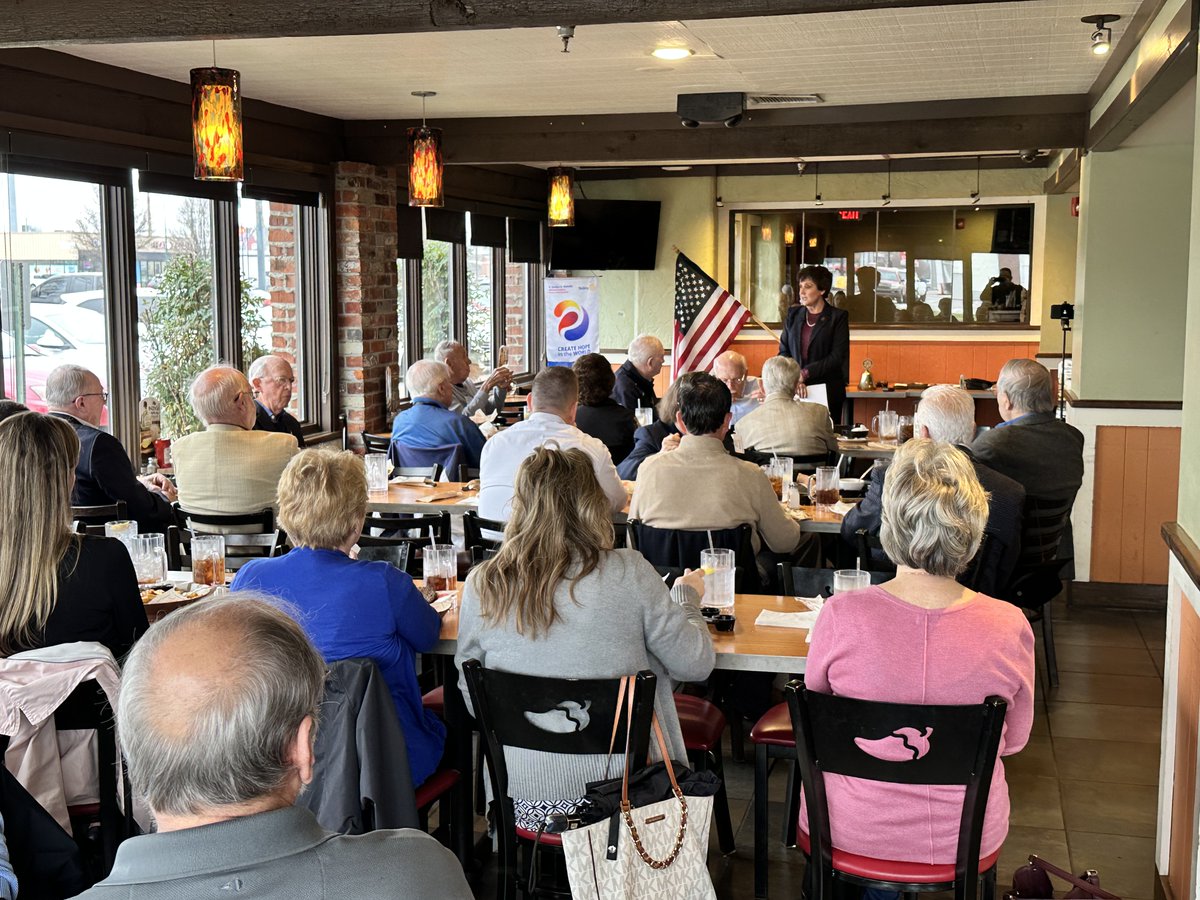 Chancellor Ford and VC Glover attended today's Rotary Club of Clark County IN meeting! Dr. Ford was the guest presenter and discussed college-going rates &amp; how that data shows the value of having a degree from IU Southeast. She even tried recruiting a few students at the meeting!