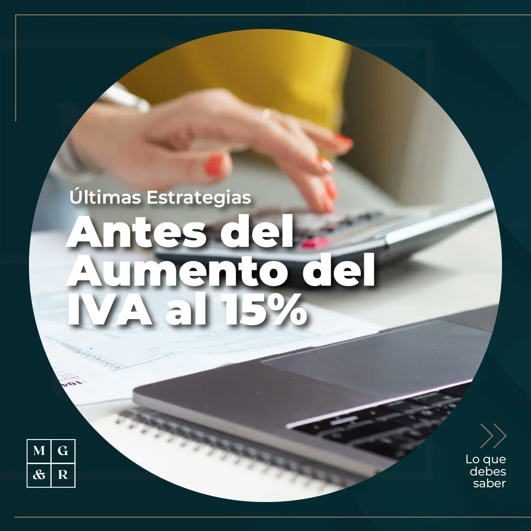 MGR_Ecuador's tweet photo. ¿Estás listo para el incremento del IVA el siguiente mes en Ecuador 📖?
.
Desliza para conocer los puntos claves antes de este gran cambio y prepárate para este aumento con la asesoría experta de MG&R.
.
#CambioIVA #estrategiatributaria #MGRAsesoría #impuestos #MGRTip https://t.co/tmnA10ZWQG
