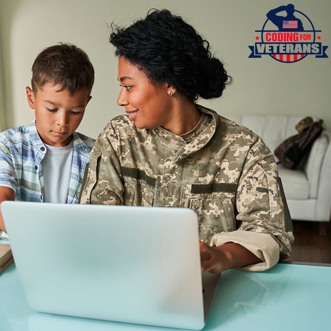 Work your way! Tech offers the freedom to choose between office and remote work setups, providing flexibility in your career. 🏠 #TechForAllVets #Veterans #OnlineLearning #CareerBoost #TechSkills #TechStability #Coding #Military