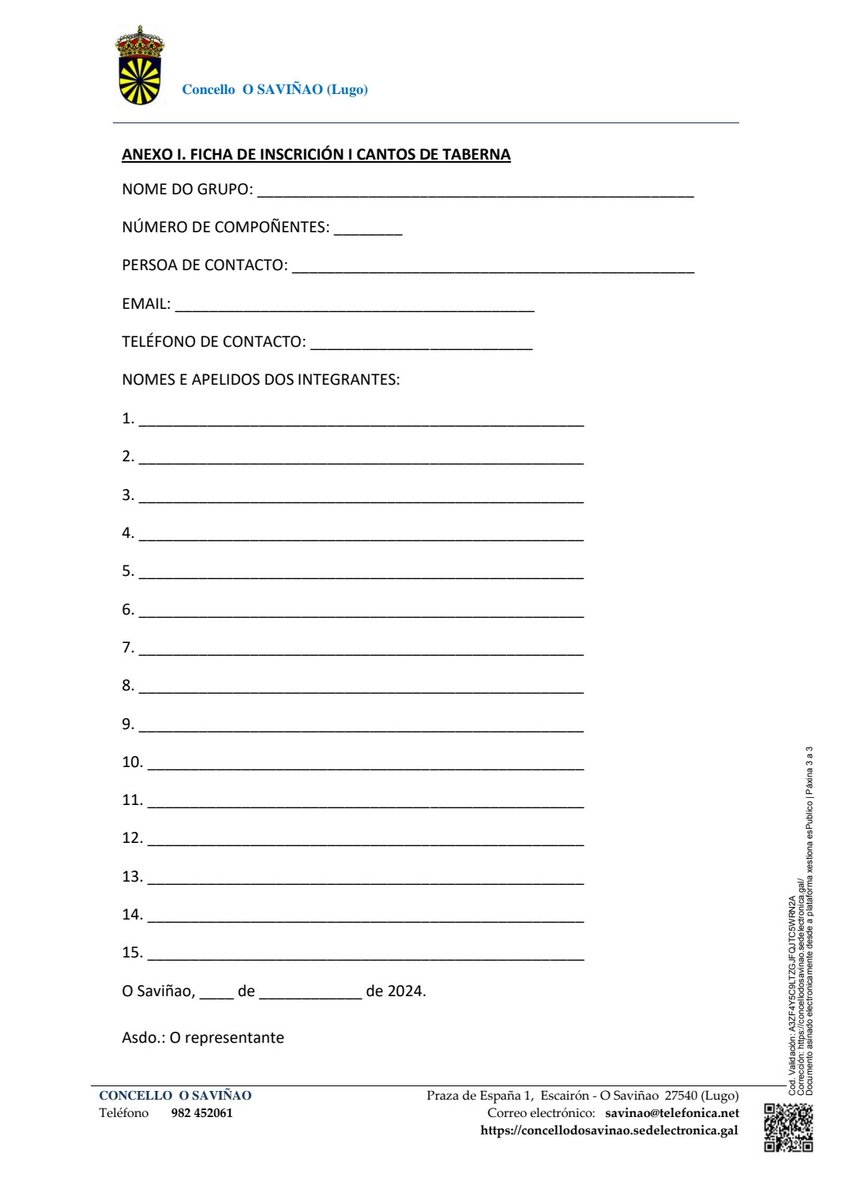 📝 BASES PARA PARTICIPAR NOS CANTOS DE TABERNA 🎤🎶