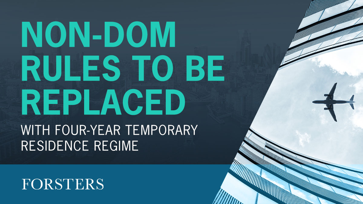 ForstersLLP's tweet image. The Chancellor of the Exchequer, Jeremy Hunt, has today announced that the UK government will abolish the current tax regime for individuals who are UK resident but not UK domiciled in favour of a residency-based system, which will apply from 6 April 2025.
forsters.co.uk/news/blog/non-…
