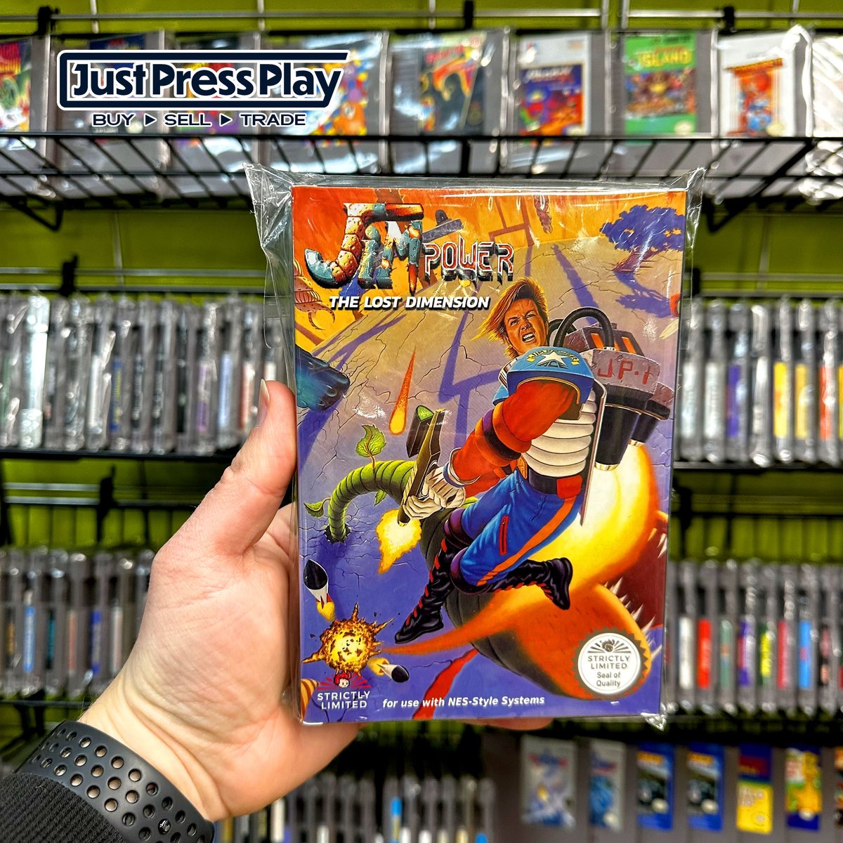 Just_Press_Play's tweet image. A completely new version of Jim Power in The Lost Dimension is now available for NES! 

Originally released for the Super Nintendo, this new port is a look at what could have been. Limited to just 333 copies! 🚀🌌

#JimPower #NES