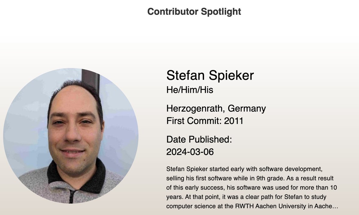 Meet #contributorspotlight, Stefan Spieker, a long time Jenkins user turned contributor. Learn what motivated Stefan to share and contribute to Jenkins contributors.jenkins.io/pages/contribu…