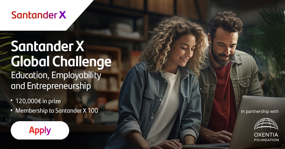 Why wouldn't you take this opportunity to access world-class resources which can help your business grow? Simply by registering for a Santander X Global Challenge means your company will be assessed by experts and you'll be the first to know about future initiatives to support…